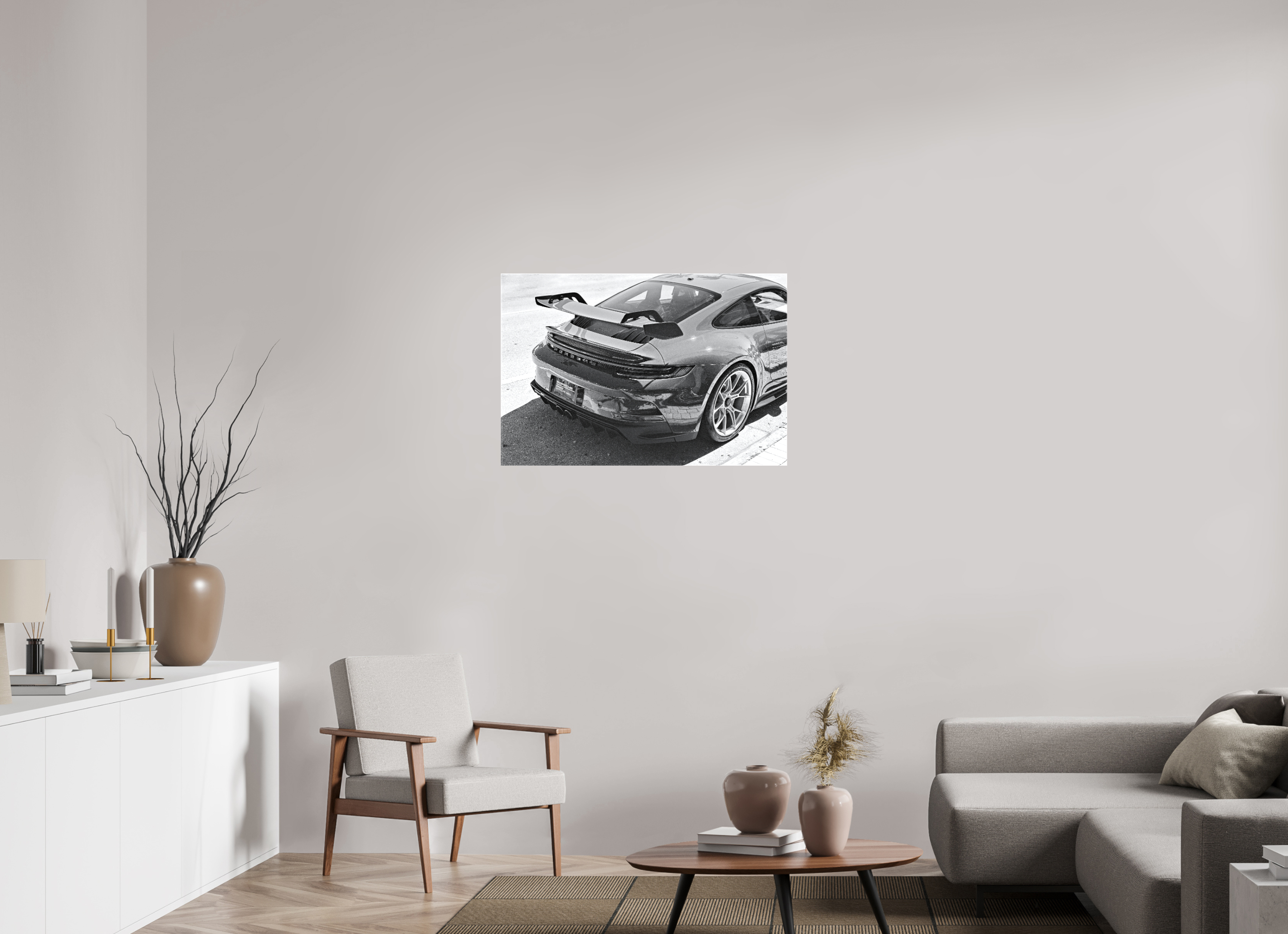 36 x 24″, Glossy Canvas On Stretcher Frame Porsche GT3