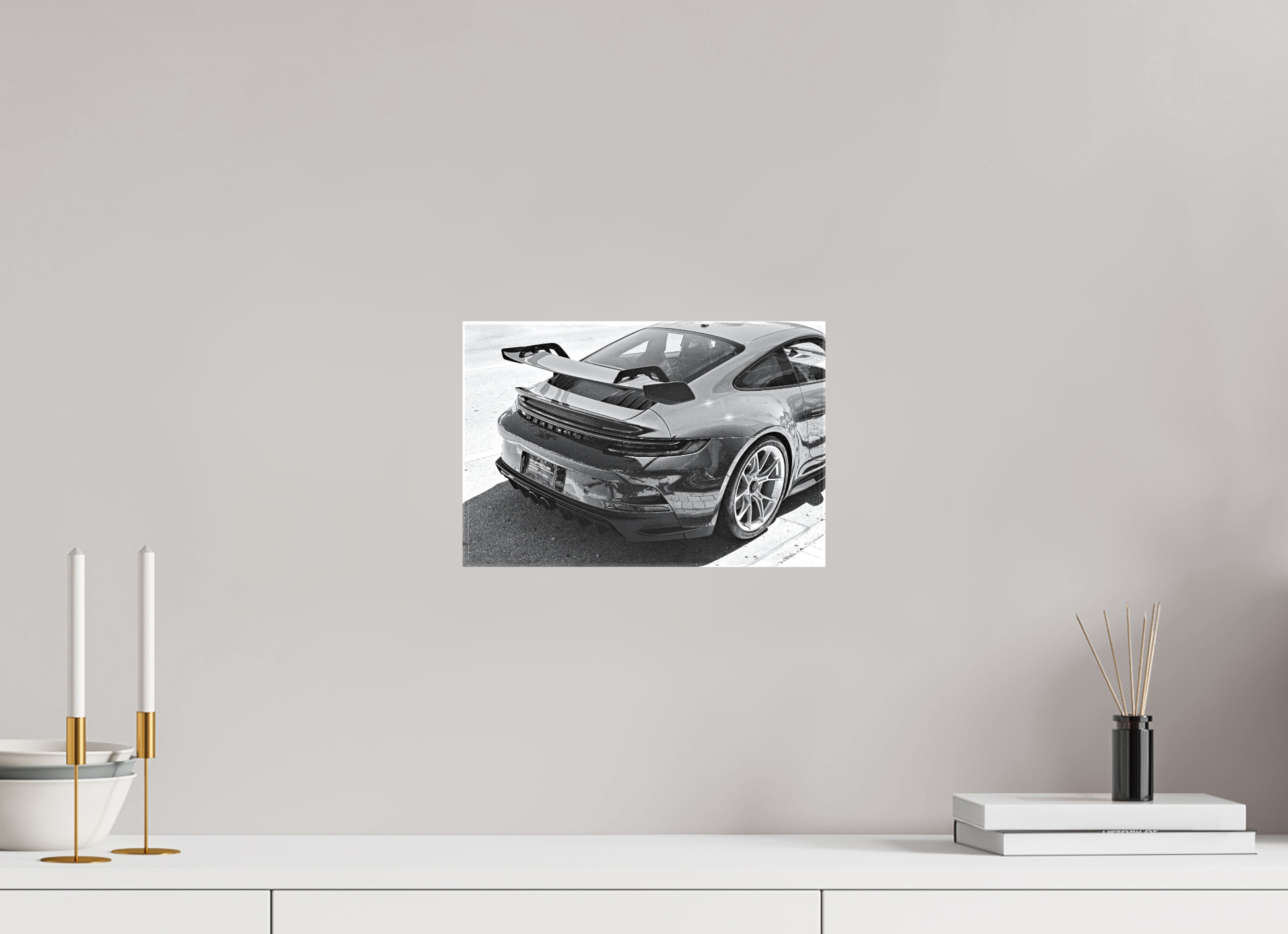 12 x 8″, Glossy Canvas On Stretcher Frame Porsche GT3